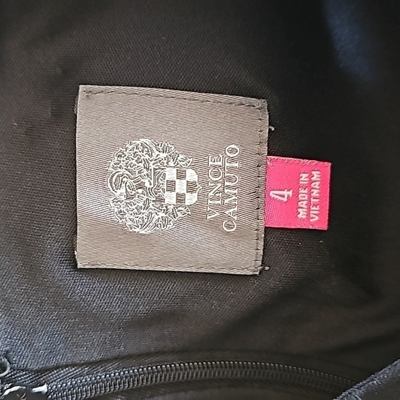 Vince Camuto Womens Fit & Flare Dress Black Stretch Jewel Neck Sleeveless - Picture 3 of 5